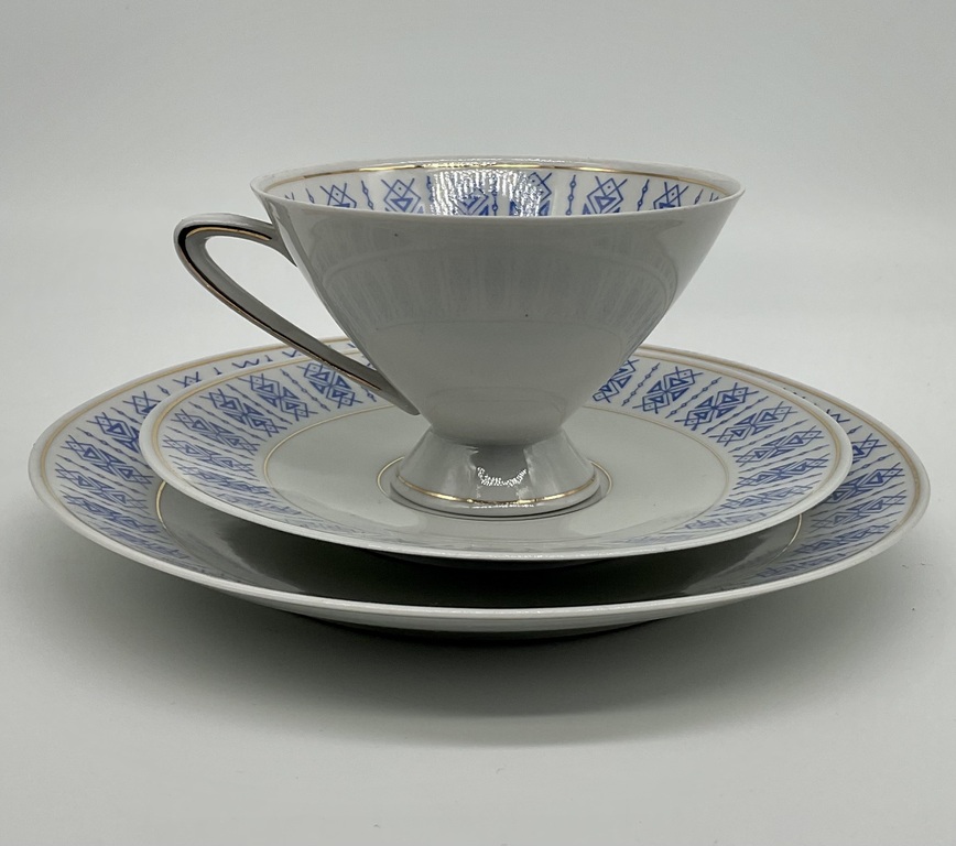 Breakfast set from the GDR. Trio. 20th century