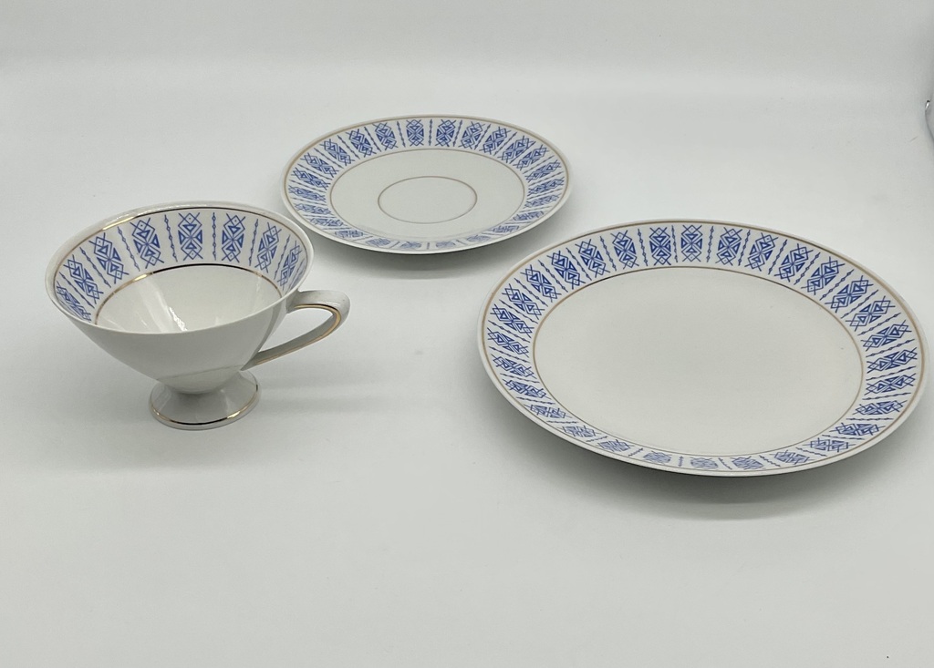 Breakfast set from the GDR. Trio. 20th century