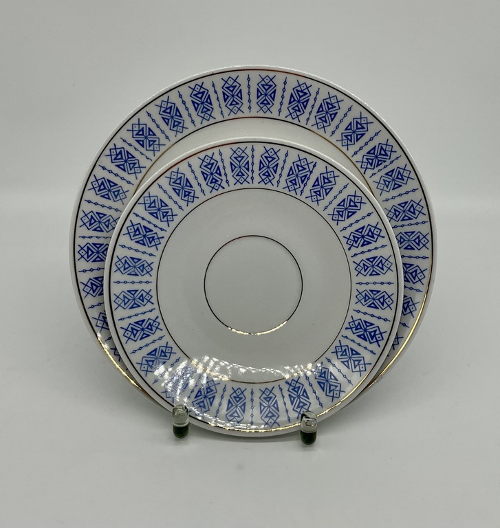 Breakfast set from the GDR. Trio. 20th century