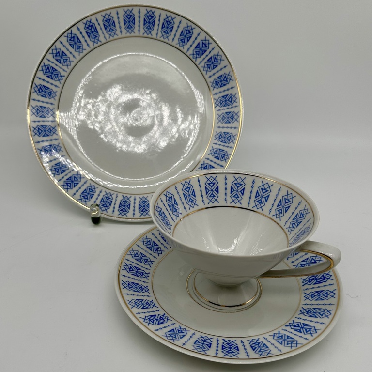 Breakfast set from the GDR. Trio. 20th century