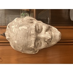 VOLTAIRE, antique wall mask, plaster.