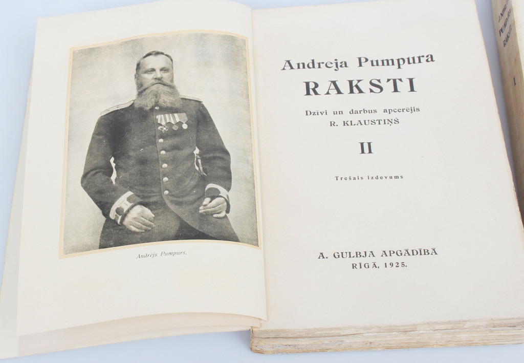 3 books of Andrejs Pumpurs