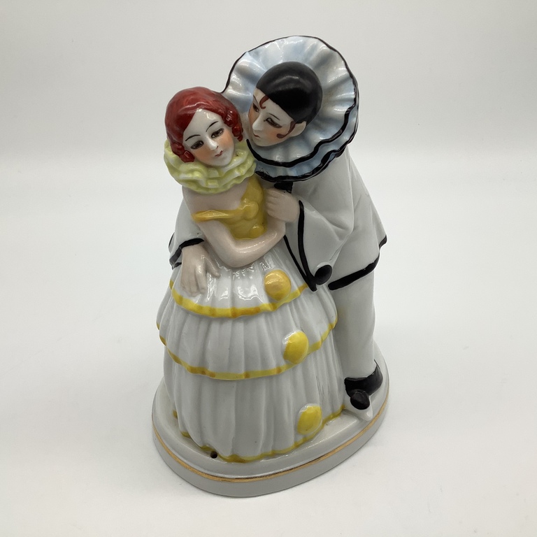 The upper part of the night lamp “Hot Kiss” Kuznetsov. Riga. Hand painted. Excellent condition. Art Deco.