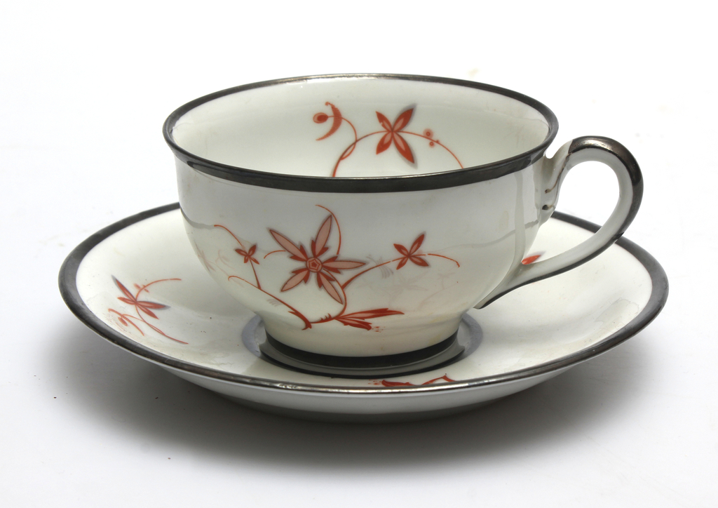 Kuznetsov porcelain cup with saucer