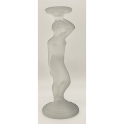 Lalique candlestick.France.Early last century.23cm