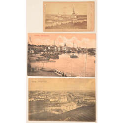 Postcards with Russian cities, 6 pcs.