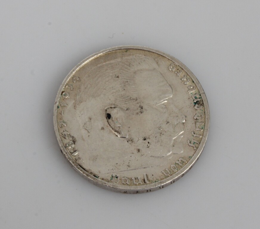 Trešā Reiha divu marku sudraba monēta