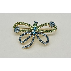 Brooch Butterfly, Czechoslovakia. Mid-last century. Jablonec