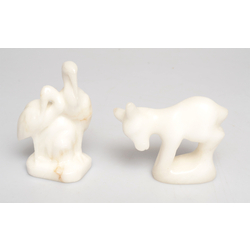 Stone figures - deer and storks (2 pcs.) 