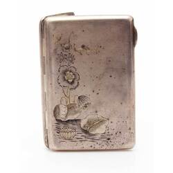 Silver cigarette case