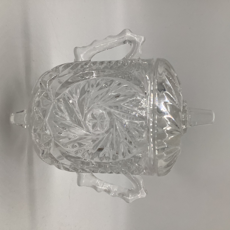 Crystal ice cream maker, 50 years old Goose Crystal. Artistic Work. 