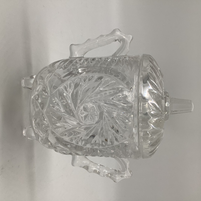 Crystal ice cream maker, 50 years old Goose Crystal. Artistic Work. 