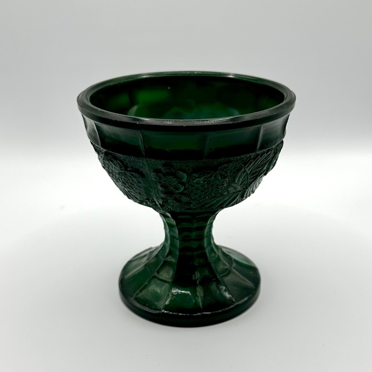 Czech Art Deco glass 1930 malachite jade glass bowl 