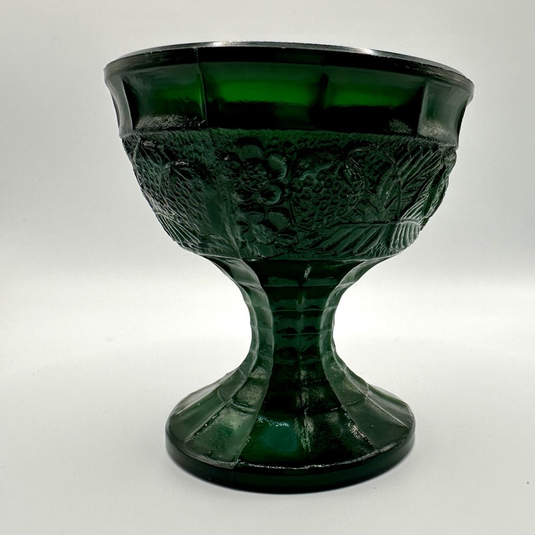 Czech Art Deco glass 1930 malachite jade glass bowl 