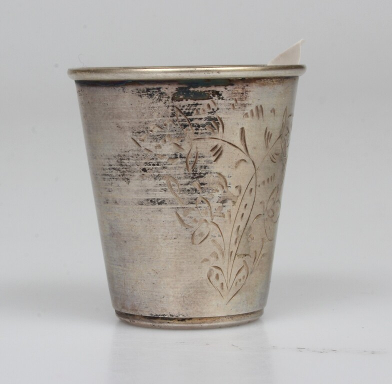 Silver cup with gilding