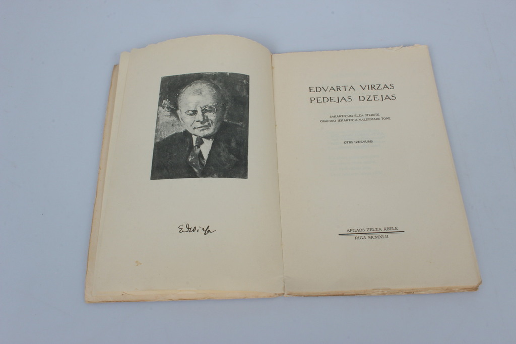 Elsa Stērste, The last poems of Edvarts Virza
