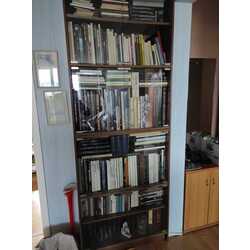 Book collection (160 pcs) + 2 bookcases