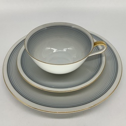 Ideal shape and beauty.Tea trio made of the finest porcelain.Bavaria.Art Deco.