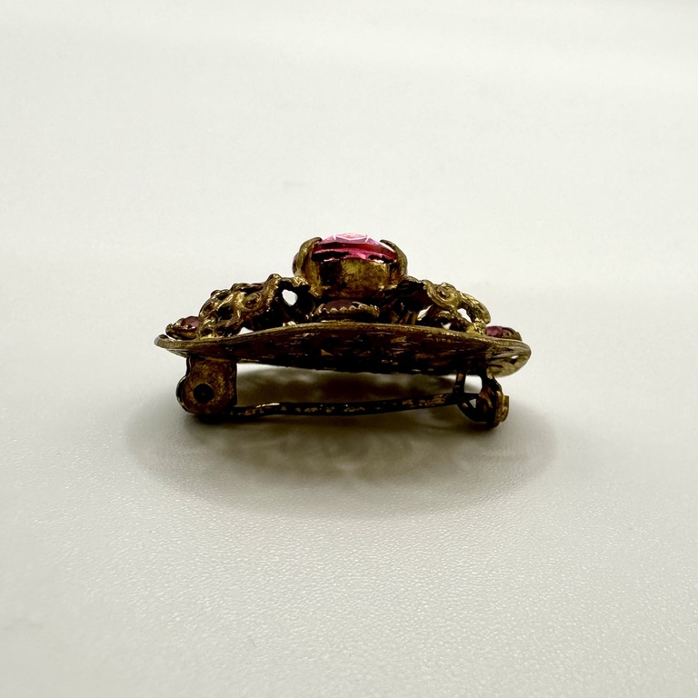 Brooch and rhinestone Jablonec nad Nisou. Early 20th century. 