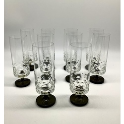 Rosenthal.Champagne glasses.Crystal.Hand polished.Rare shape.Art Deco.Excellent condition.