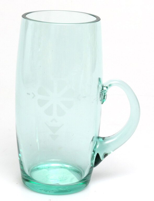 Iļguciems glass factory beer cup