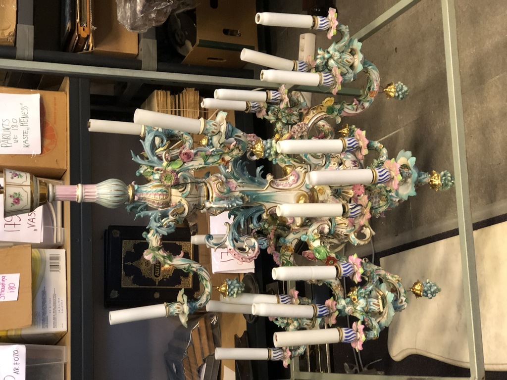 Meissen porcelain chandelier