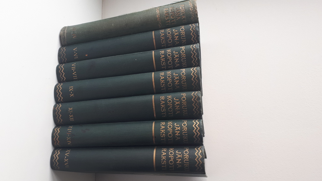 Collected writings of Jānis Poruku, volumes III-XVI