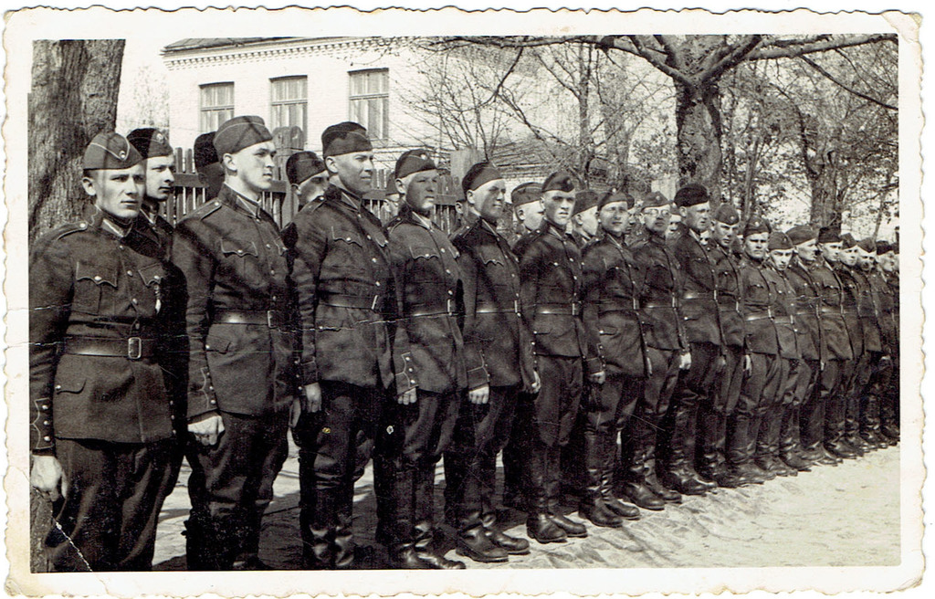 Photography Latvian soldiers in the rank