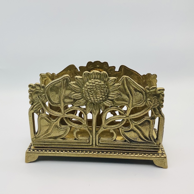 Envelope holder. Art Nouveau. Bronze. Excellent condition. 1900s