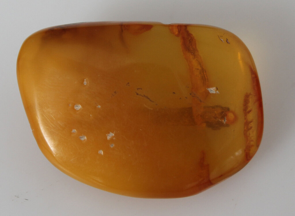 100% natural Baltic amber brooch