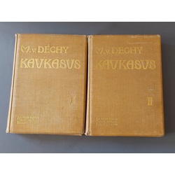 German. CAUCASUS Berlin 1906 Volume I-II. Good condition. Top of book pages giltWith two maps