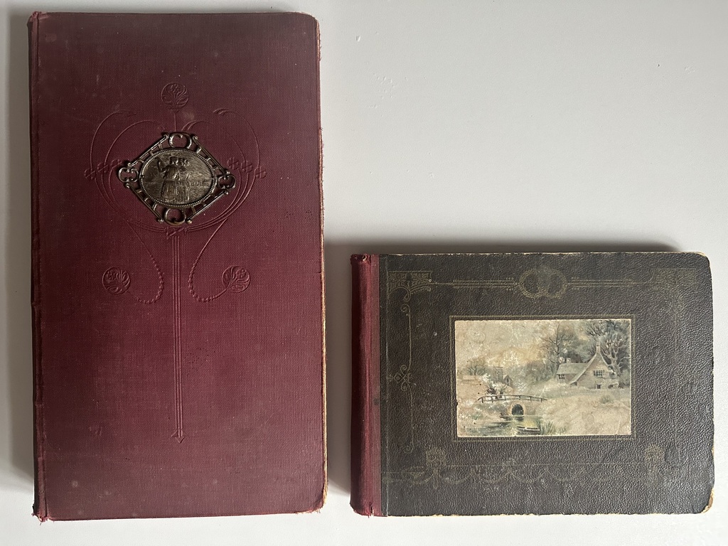 Two Art Nouveau photo albums