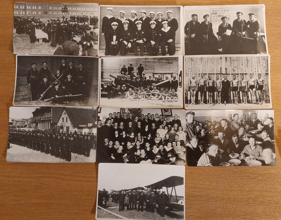 10 pcs. Group photos of the Latvian Naval Aviation Regiment 