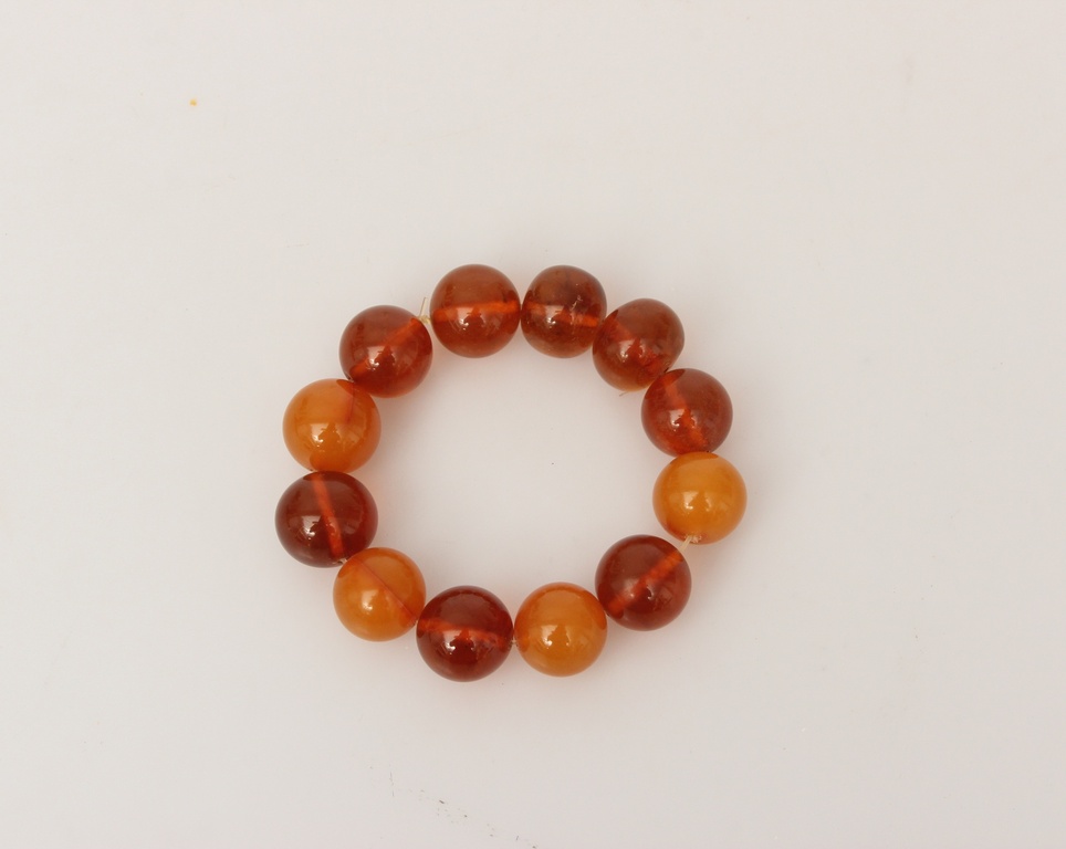 Molten amber bracelet