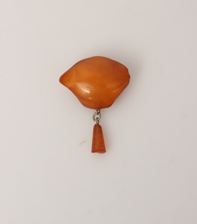 100% natural Baltic amber brooch