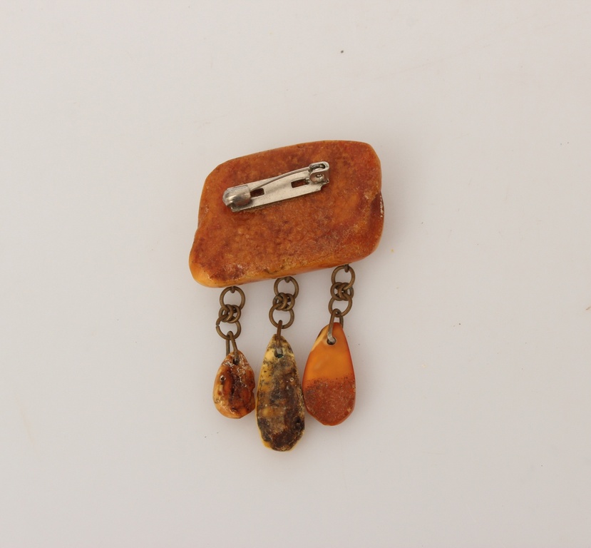 100% Nautural Baltic amber brooch