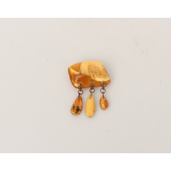 100% Nautural Baltic amber brooch