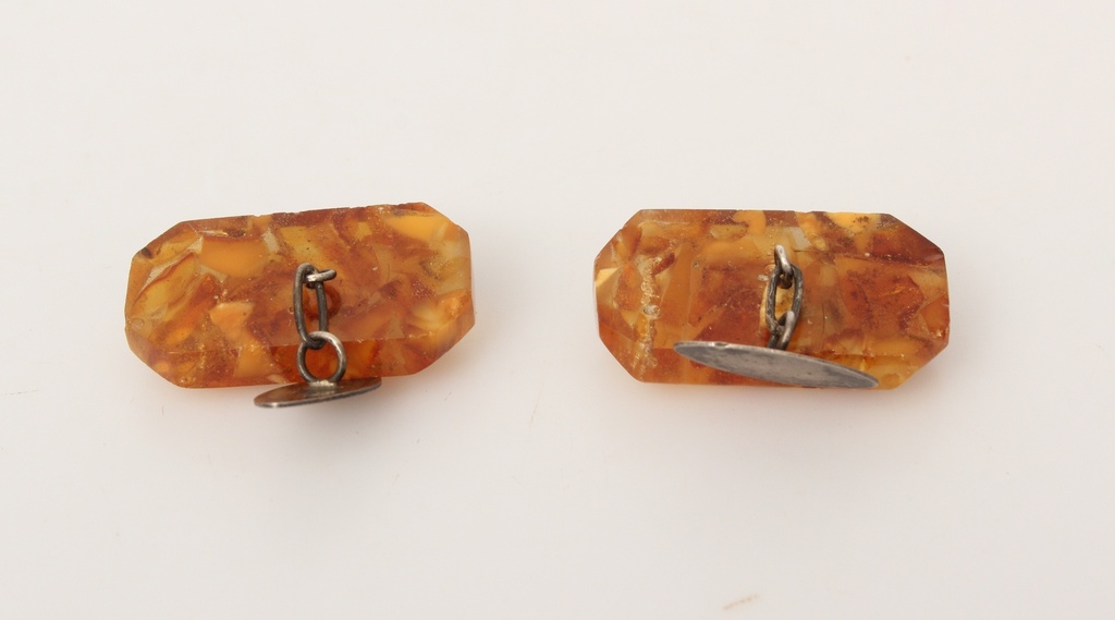 Amber cufflinks (2 pcs.) 