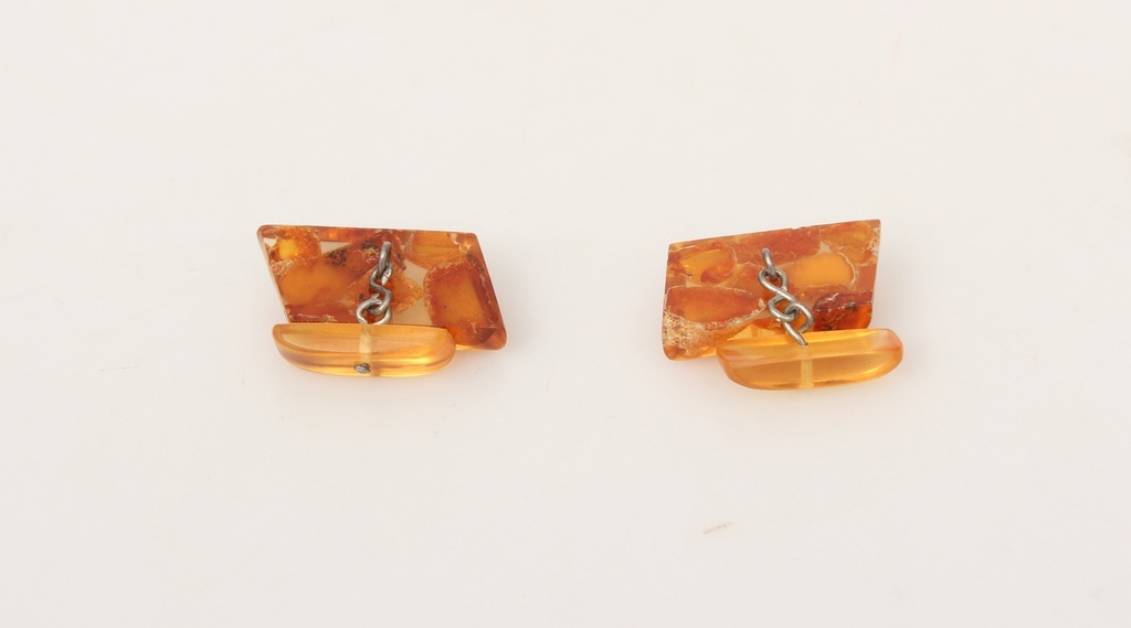 Amber cufflinks (2 pcs.) 