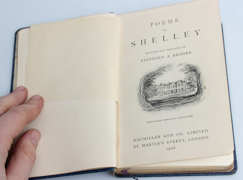 Poems of Shelley. Selected and arrenged by Stopford A.Brooke