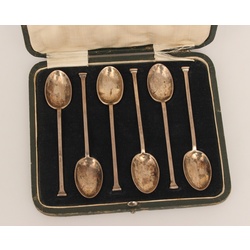 Set of 6 silver teaspoons in the original box