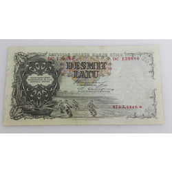 Desmit latu banknote 1940.g.