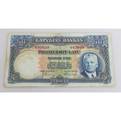 Piecdesmit latu banknote 1934.g.