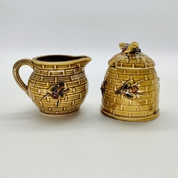 Rare set for honey. Gomel. Germany. Middle of the last century. Hand painted.