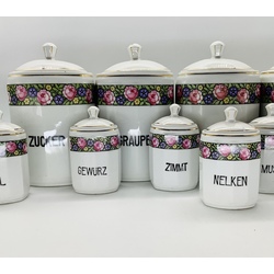 Large set of Kuznetsovsky jars for spices and bulk products. For export to Germany. Excellent preservation