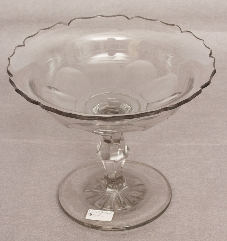 Maltsov glass serving dish