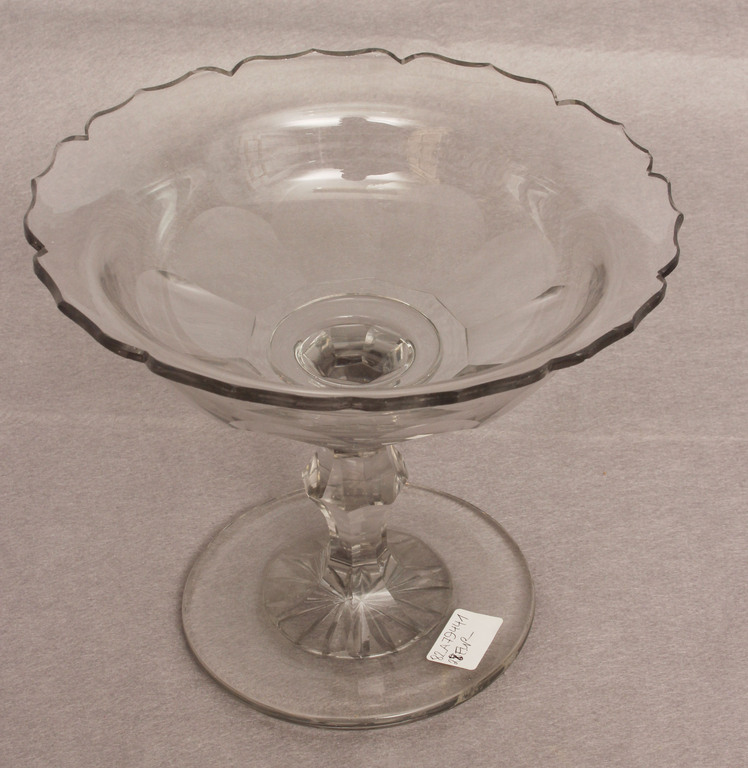 Maltsov glass serving dish