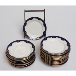 Riga porcelain manufactory plates 22 pcs. 