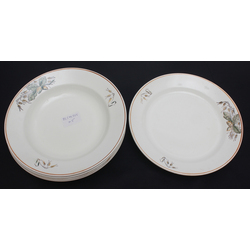 Faience plates with a rare decal 