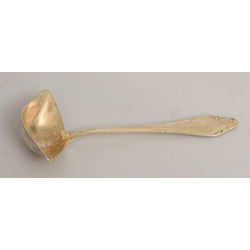 Silver sauce spoon